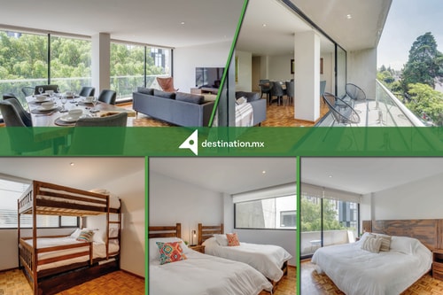Departamento de 3 hab. con Terraza Panorámica Destination.mx