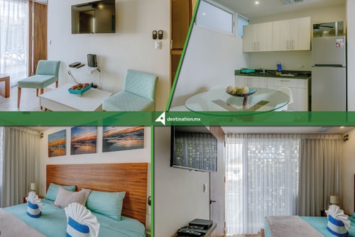 Moderno Loft con Piscina cerca de Playa Mamitas Destination.mx