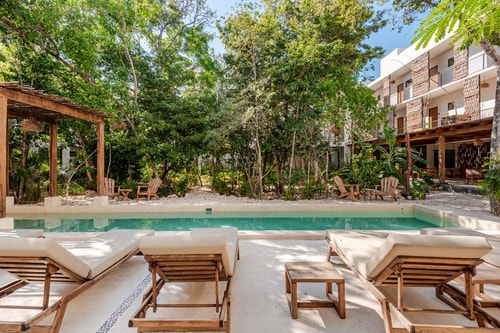 Alberca privada Tulum en la Veleta