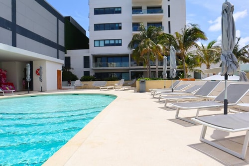 Luxury Apt with Balcony, Marina Puerto Cancún 39 El Corazon del Caribe