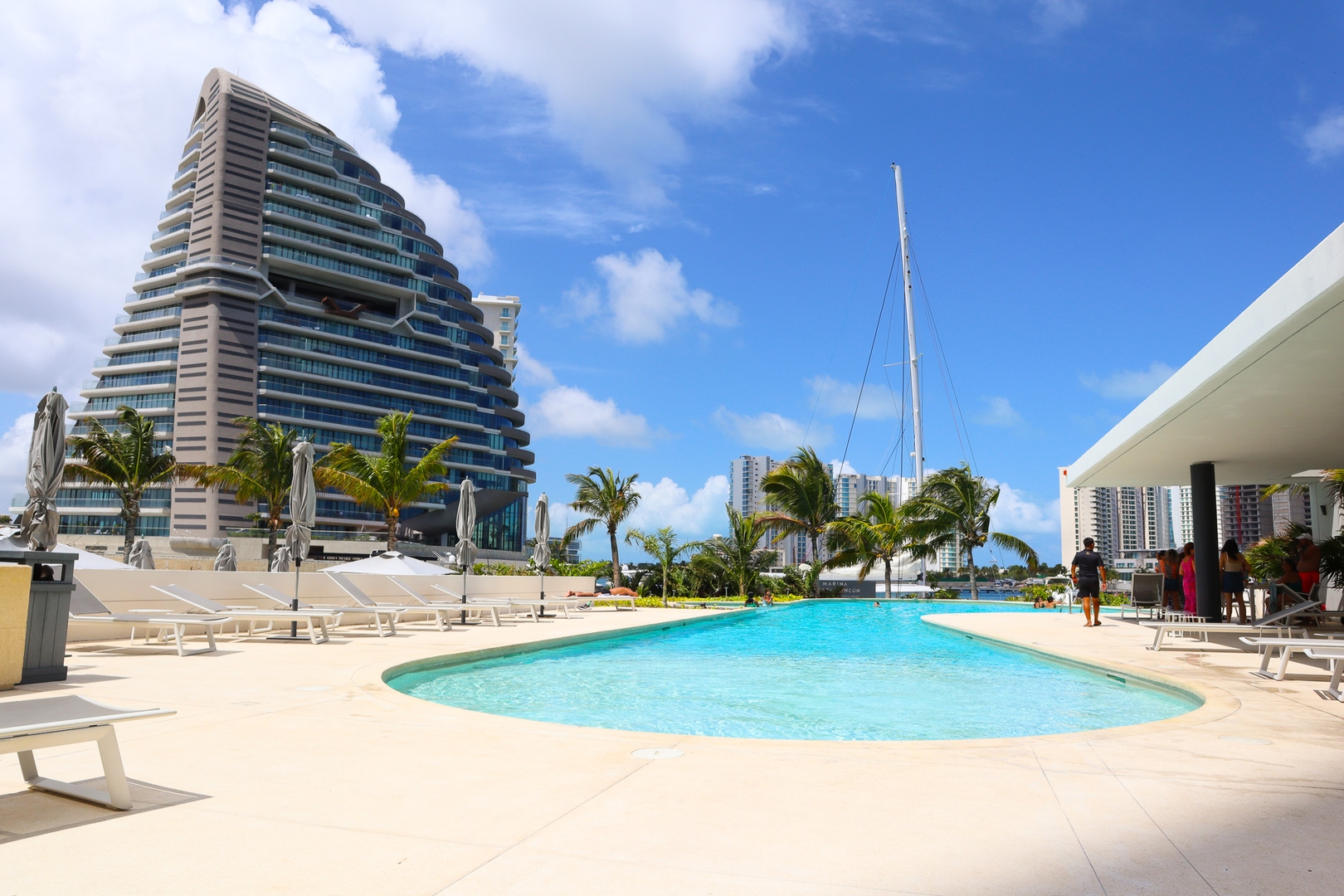 Luxury Apt with Balcony, Marina Puerto Cancún 3 El Corazon del Caribe