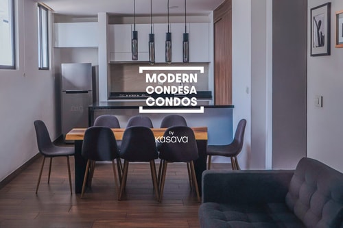 Modern Condesa Condo: Secure 3-Bedroom Apt.