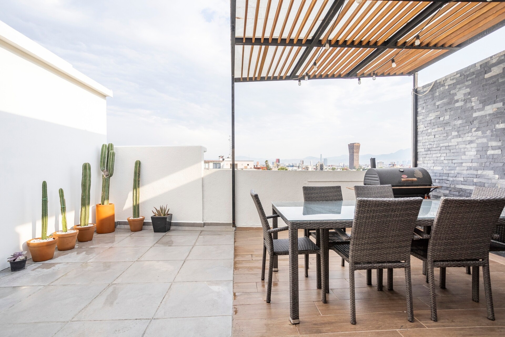 Stylish Penthouse in La Roma with Private Terrace 10 kasavahomes.com