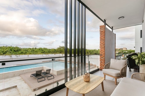 Best location Luxury 2BD with terrace in village 22 Airbnb Property Manager Cancun