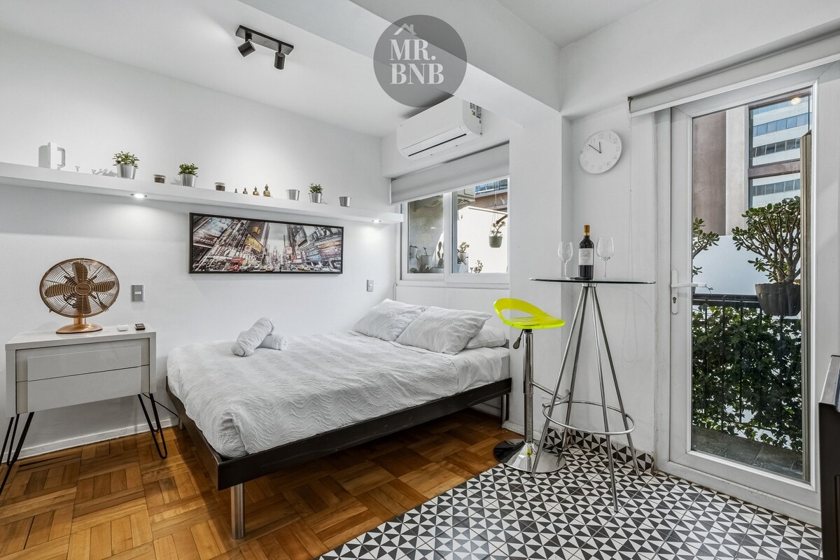 Studio acogedor en Providencia con terraza