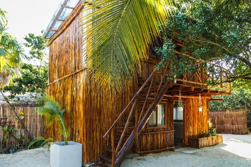 Haliama · Jungle-Boho Eco Cabin A/C 100 m del mar