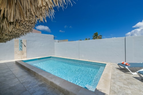 Luxury 2BR Villa • Pool • Walk to Palm Beach 15 Aruba Local Rental