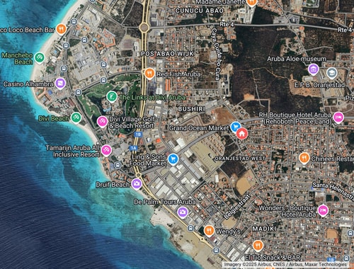 HolidayHome conveniently located 20 Aruba Local Rental