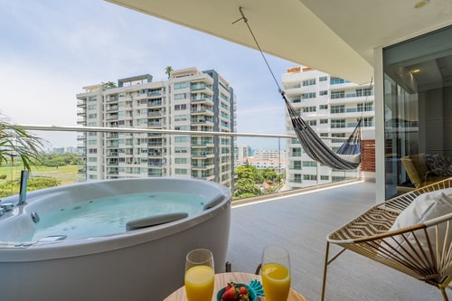 MQ903 Increible Apto 1Hab Jacuzzi Priv Cielo Mar