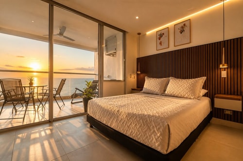 CB911 Maravillosa Suite Frente al Mar-Atardecer