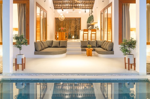 2BR Private Pool & Garden at Seaclub