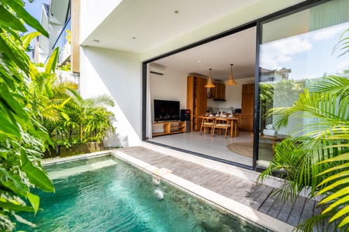 2BR Canggu Sunny Villa w/ Pool & Working Corner