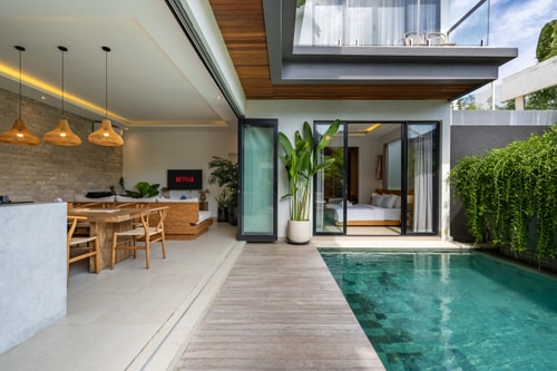 Canggu Luxe 4BR Villa | Pool, Gym & Paddy View
