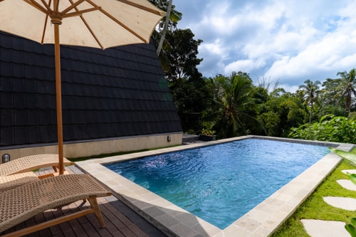1BR Hill-View Bungalow | Pool, Near Ubud Palace