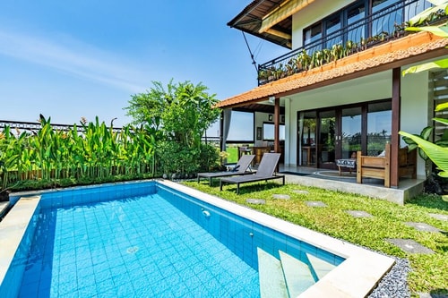 2BR Villa with Panoramic Rice Fields View in Ubud 1 Hombali.com