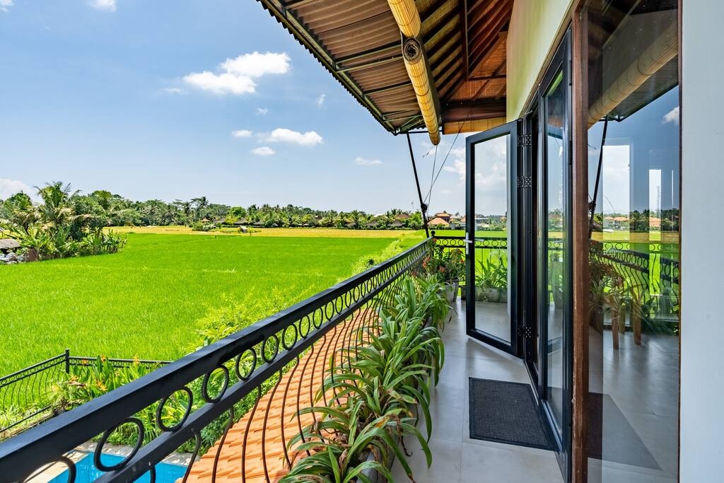 2BR Sunny Villa with 360° Ricefield View @ Ubud