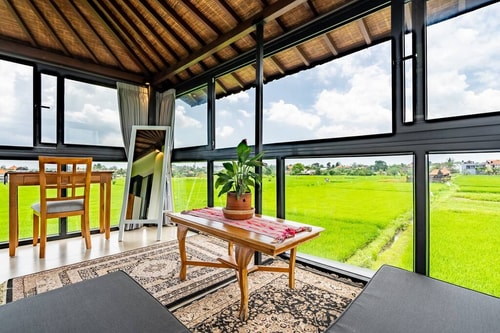 2BR Villa with Panoramic Rice Fields View in Ubud 8 Hombali.com