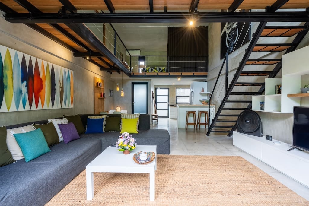 #1 Modern Loft villa near Canggu Finns Beach