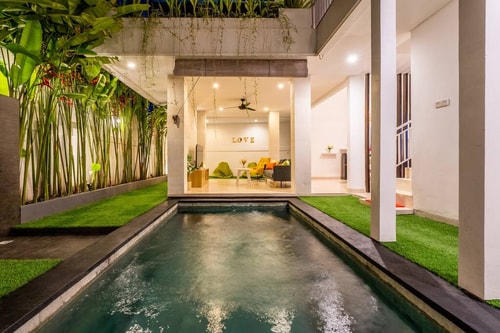 Canggu 2BR Tropical Rooftop Villa w/ Pool & Garden 25 Bali Real Estate