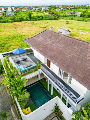 Canggu 2BR Tropical Rooftop Villa w/ Pool & Garden 30 Bali Real Estate