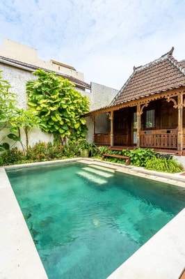 2BR Balinese Villa in Canggu w/ pool & river view 12 Hombali.com