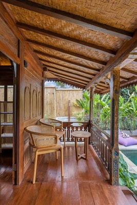 2BR Balinese Villa in Canggu w/ pool & river view 35 Hombali.com