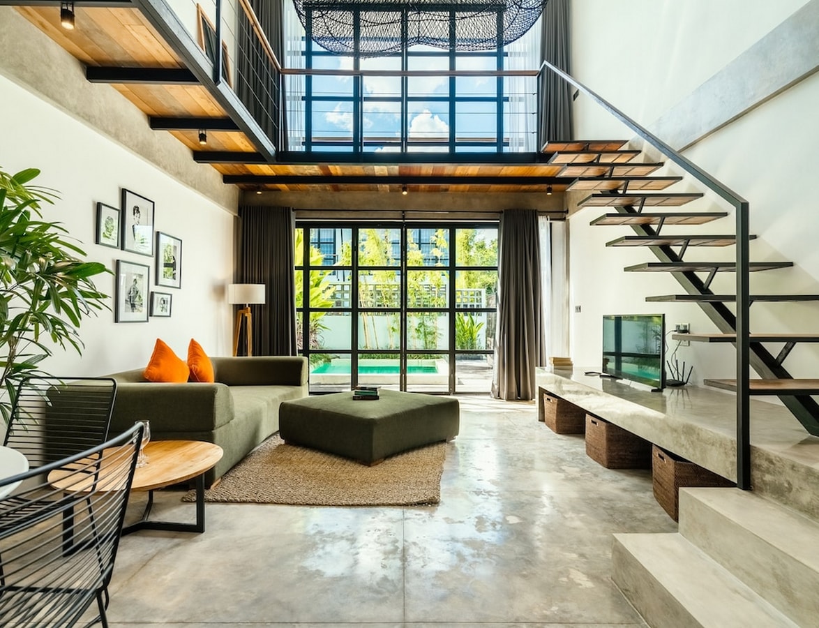 Spacious 1BR Canggu Loft near Berawa  Beach