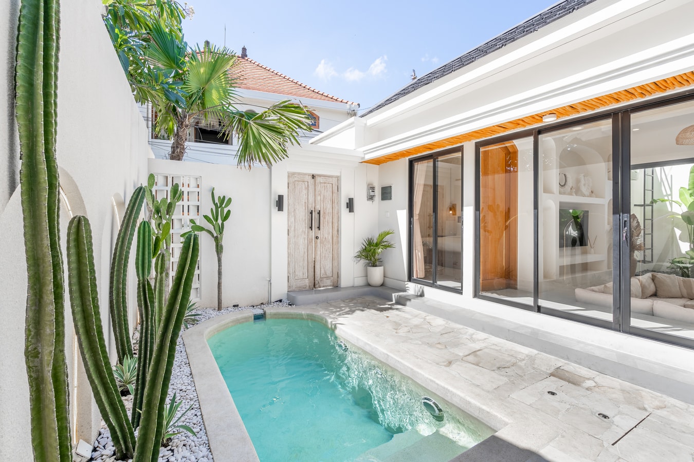 2BR Greek Aesthetic Villa with Pool in Canggu