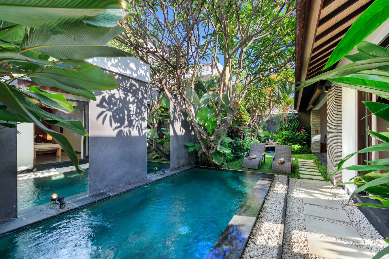 1BR Modern Villa Lush Garden With Pool In Seminyak