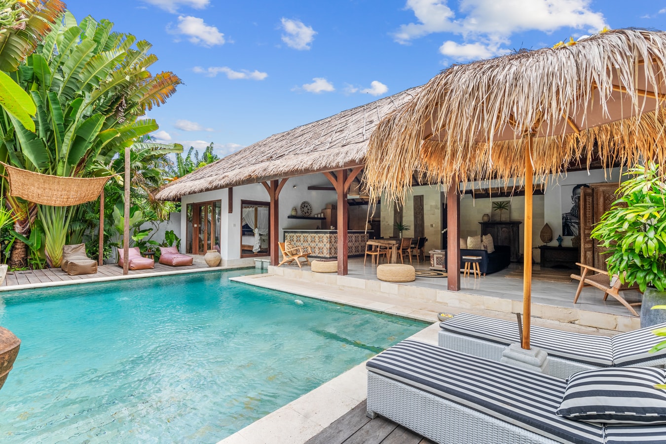 3BR Villa with Pool & Authentic Balinese Touches