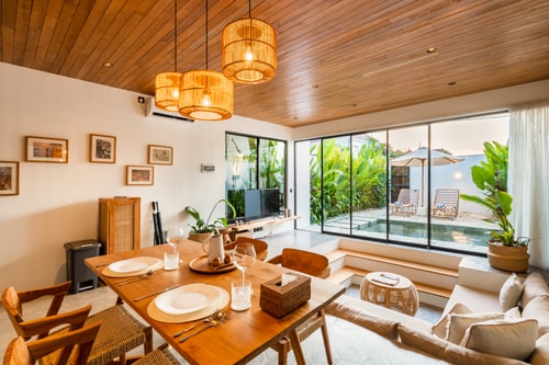 Luxury Villa w/ Pool & Rice Field View in Canggu