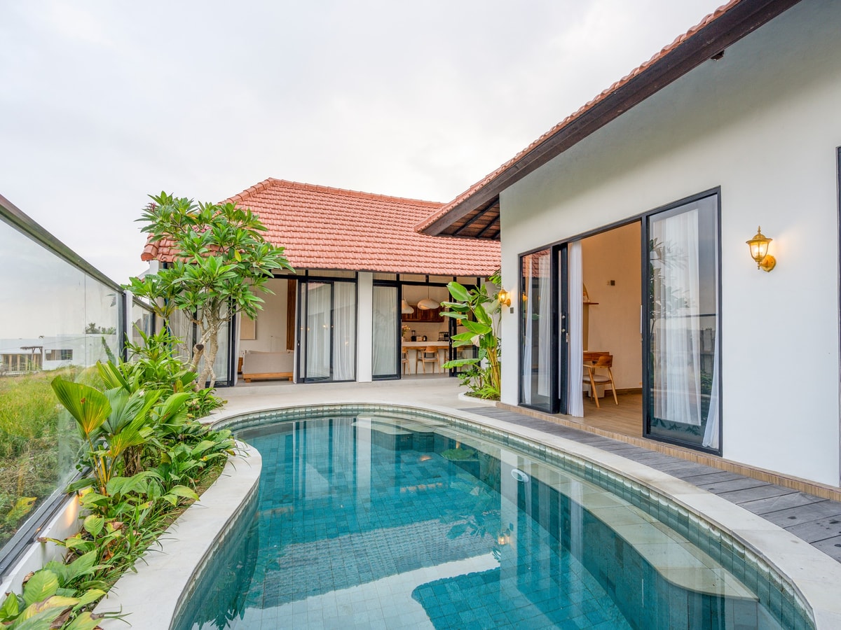 2BR Designer Villa with Pool and Paddy View