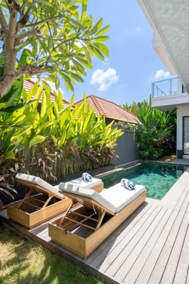 3BR Designer Villa Canggu w/ bbq, pool & Rooftop 46 Bali Real Estate