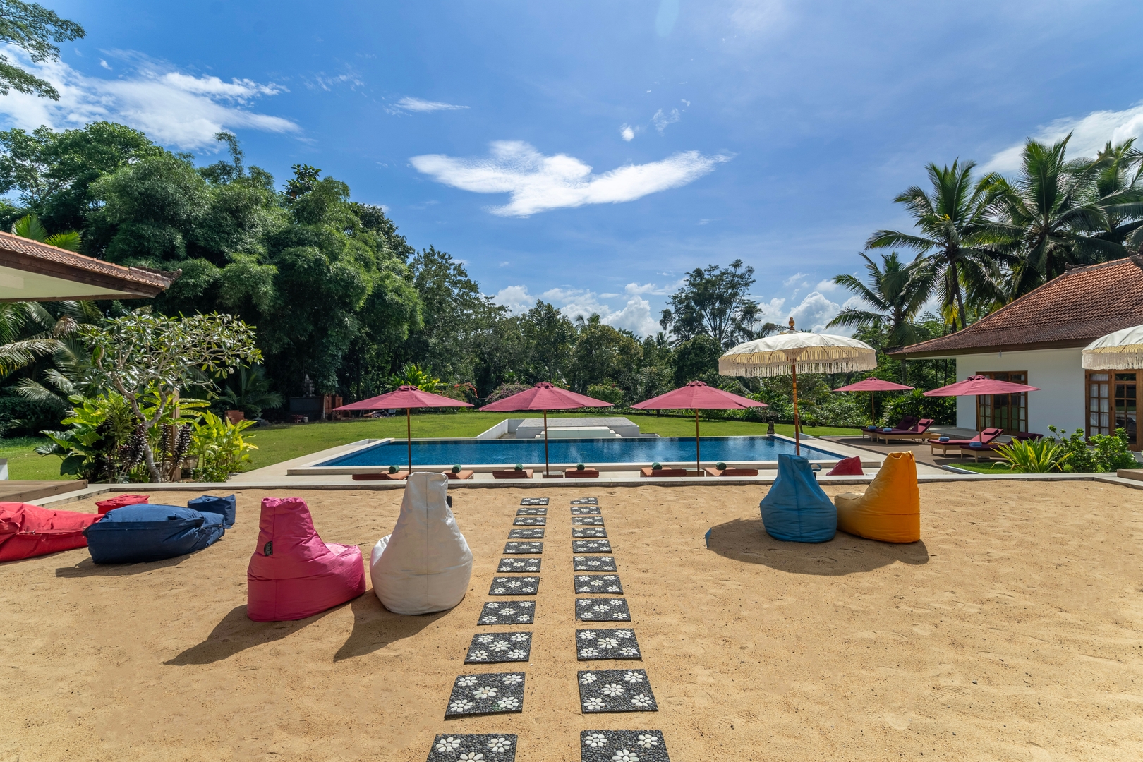 Beach-Inspired Pool : Deluxe Room in Ubud's Heart