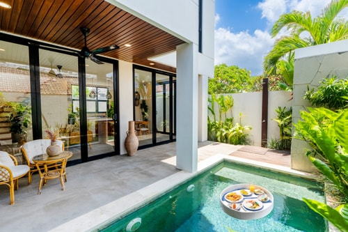 Designer 2BR Canggu | Private Pool, Near Beach