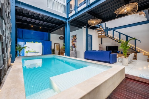 Bleue- 4BR Designer Indoor Pool & Paddy View villa