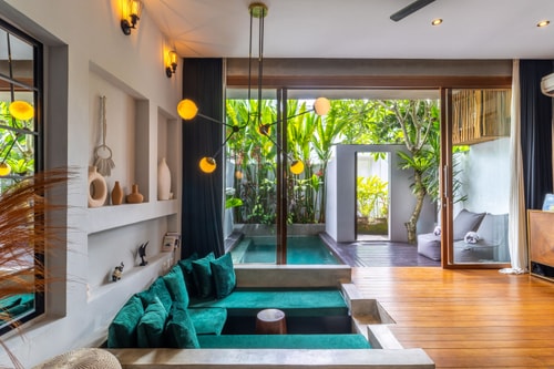 1BR Sleek Modern Canggu Villa w/ Pool, Near Beach
