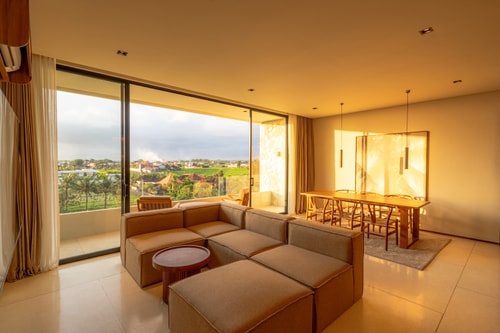 2BR Stunning Canggu | Rice Field Balcony & Pool