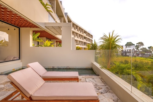 1BR Luxury Canggu Panoramic Paddy View Pool Villa