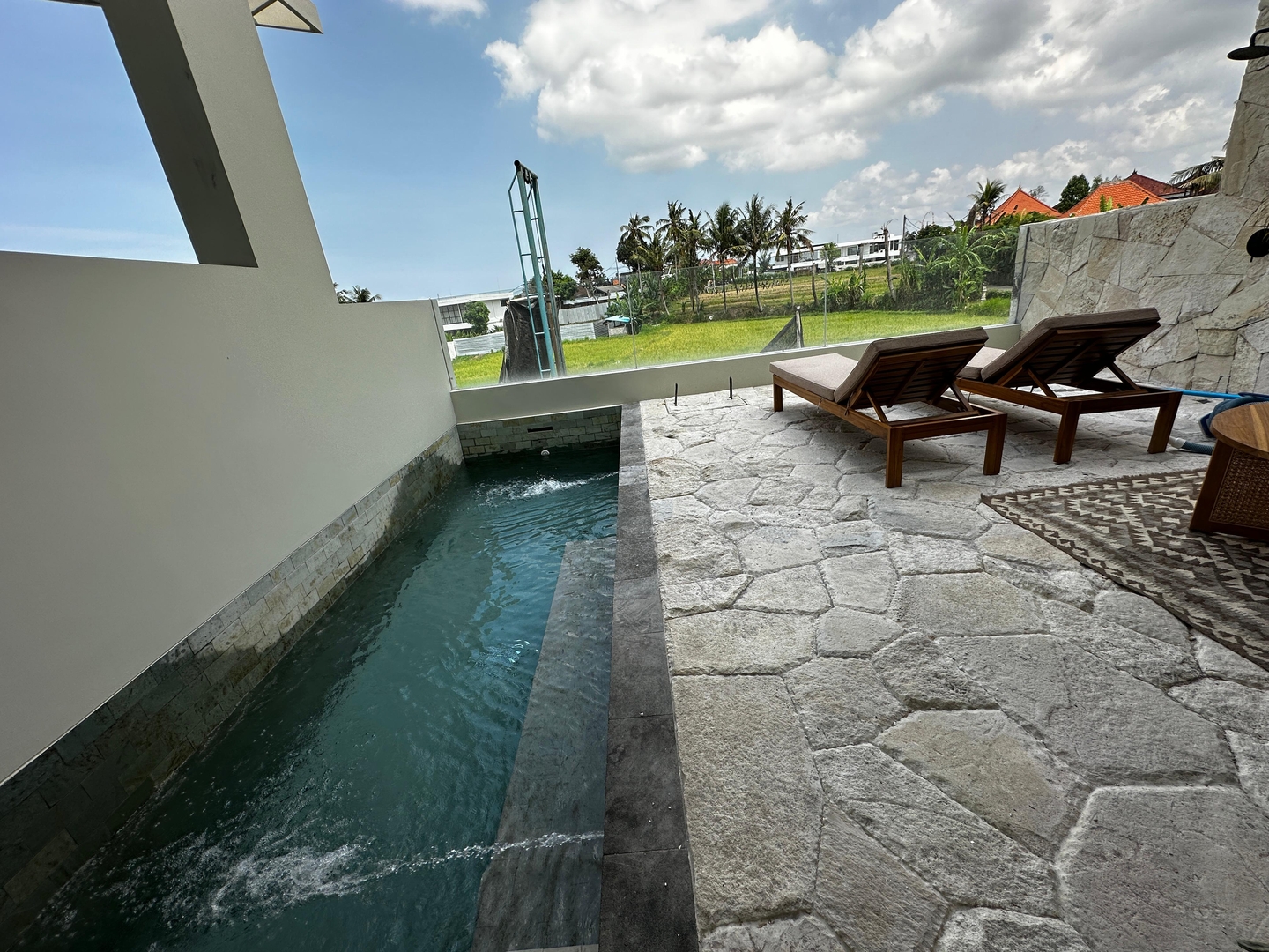 Private Pool 1BR Apartment with Rice Field View