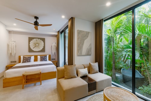 Canggu 1BR Suite | Bathtub, Rooftop Gym & Pool