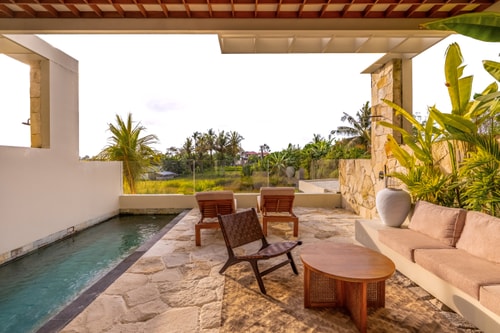 1BR Luxury Canggu Panoramic Paddy View Pool Villa