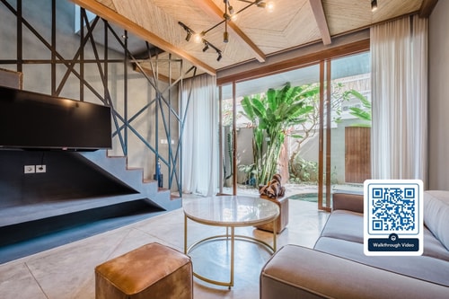 Canggu 1BR Refined Villa w/ Bathub Pool & Balcony