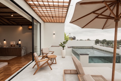 Canggu Refined 3BR Penthouse | Pool & Paddy Views