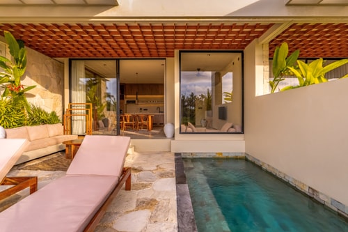 Stylish 1BR Retreat w/ Private Pool & Nature Views