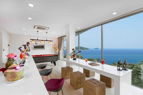 Villa Thousand Hills, 9BR stunning sea views, full service with Chef, Nai Harn 35 Inspiring Living Solutions