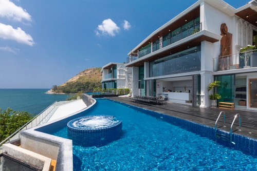 Villa Thousand Cliff, 7 BR full service with Chef, Nai Harn waterfront 0 Inspiring Living Solutions