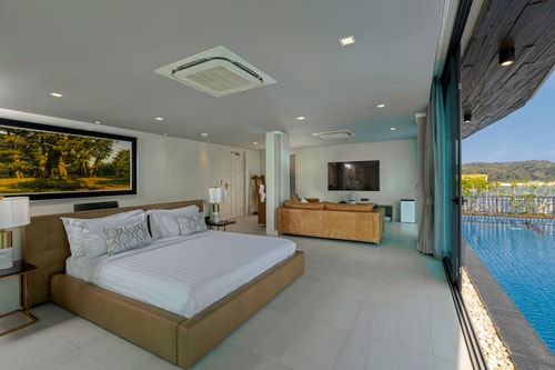 Villa Thousand Cliff, 7 BR full service with Chef, Nai Harn waterfront 60 Inspiring Living Solutions