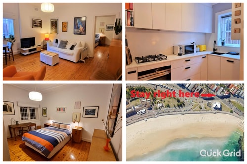 Classic Bondi 1 bed a few steps from the beach Holiday Rentals Australia