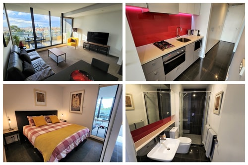 St Kilda vibes, City views, airy 1 bed sleeps 2-4 0 Holiday Rentals Australia